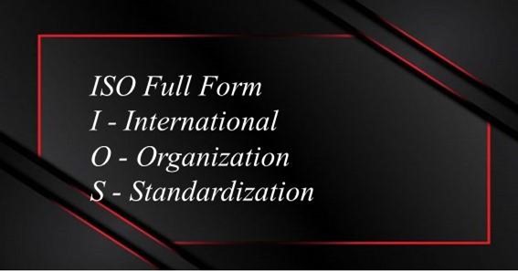 ISO Full Form 
