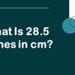 What Is 28.5 Inches in cm
