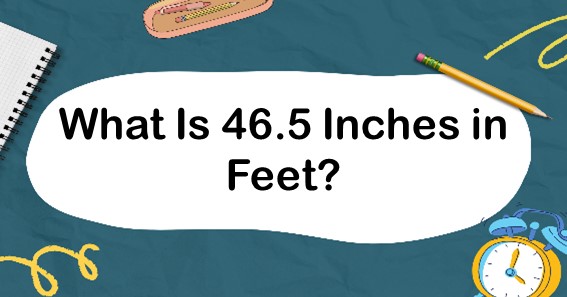 What Is 46.5 Inches In Feet? Convert 46.5 In To Feet (ft)